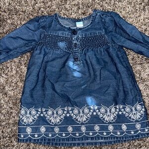 Old Navy Blue Denim Top with Textured Detail